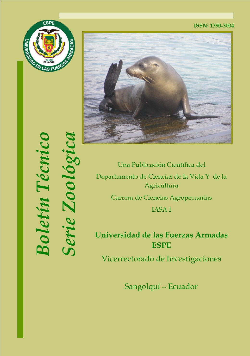 Boletín Técnico, Serie Zoológica